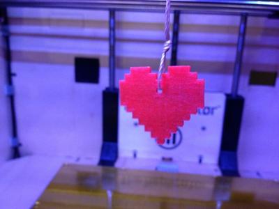 8 Bit Heart Charm