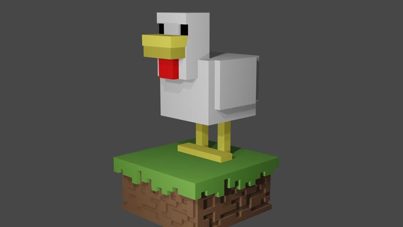 Minecraft chicken