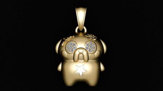 DOG GOLD DPENDANT 3d printable model