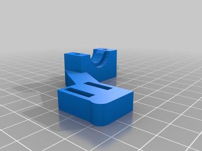 Cubic Z (Auto Level Proxy) Sensor + Fan Clamp for ANET A8 E3D carriage by toosha