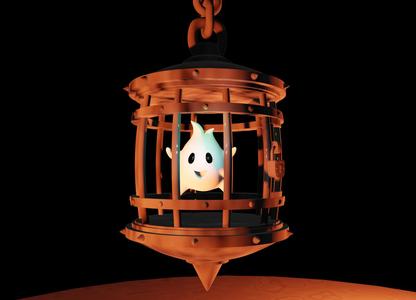 Lumalee 3D Print Model: The Caged Star from Super Mario Movie