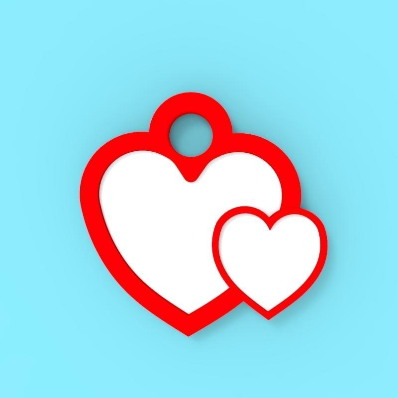 Interlocking Hearts Pendant