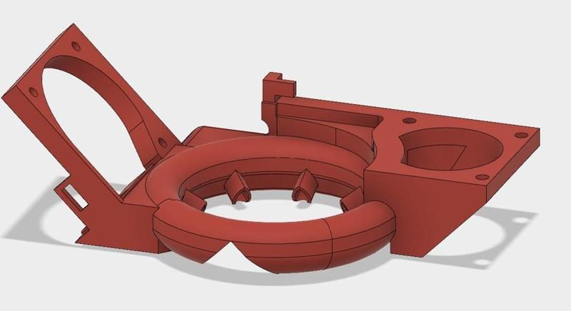 Left handed duplicator 6 blower cooling duct REMIX