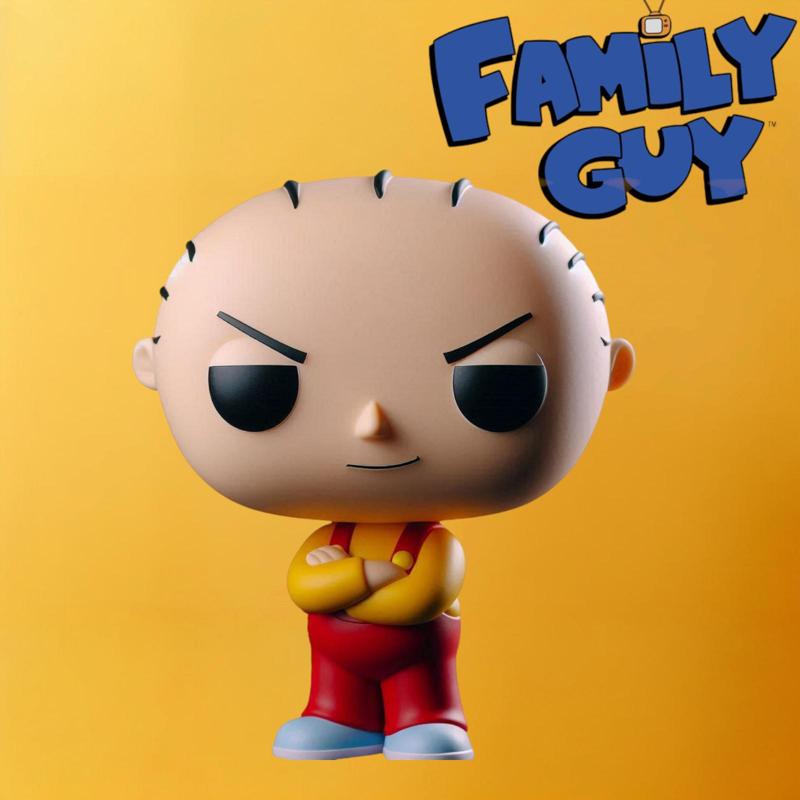 Stewie Griffin Funko Pop Style 3D Print Model | Family Guy Collectible