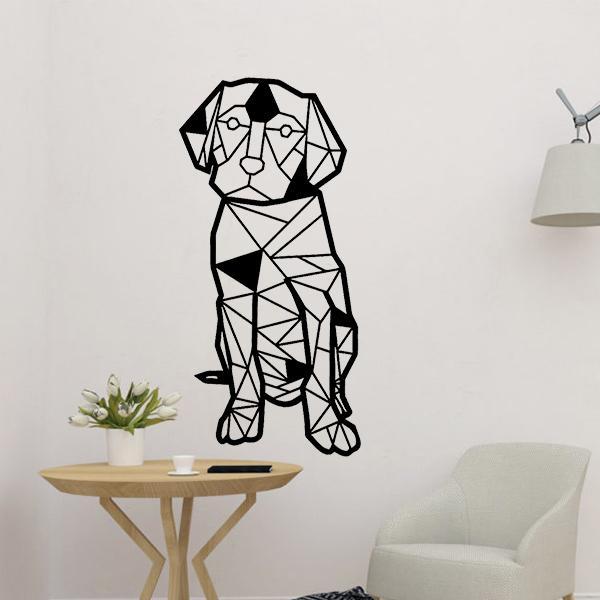 Geometric Dog Wall Decor