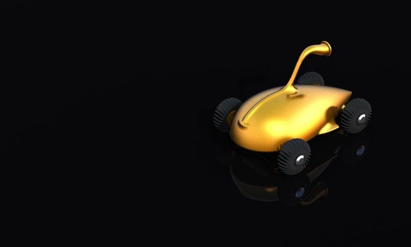 Conceptual air-powerd toy car
