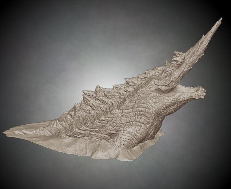 Jhen Mohran - Monster Hunter Tri 3D Printable Statue 3D 3D print model