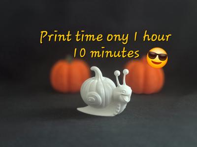 Cute Pumpkin Snail Halloween Decoration