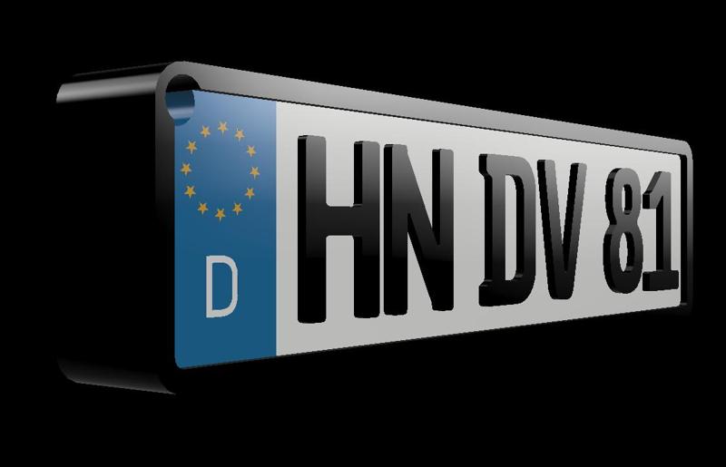 Car Keychain Both Sides