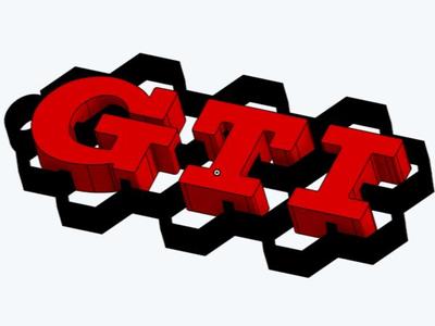 VW GTI Hexagonal Keychain