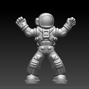 Cute Astronaut ready to 3D Print, easy print and sturdy