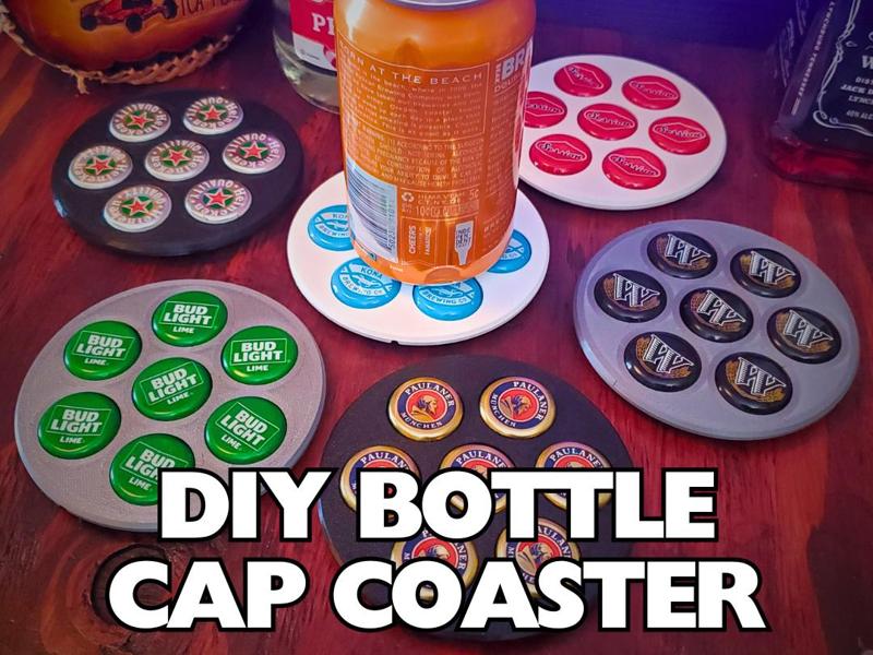 DIY Bottle Cap Coaster