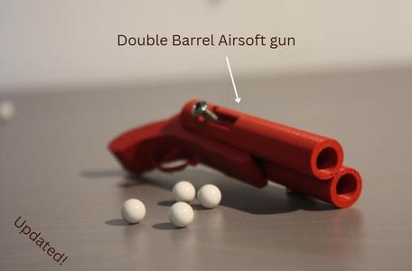 Double barrel airsoft gun