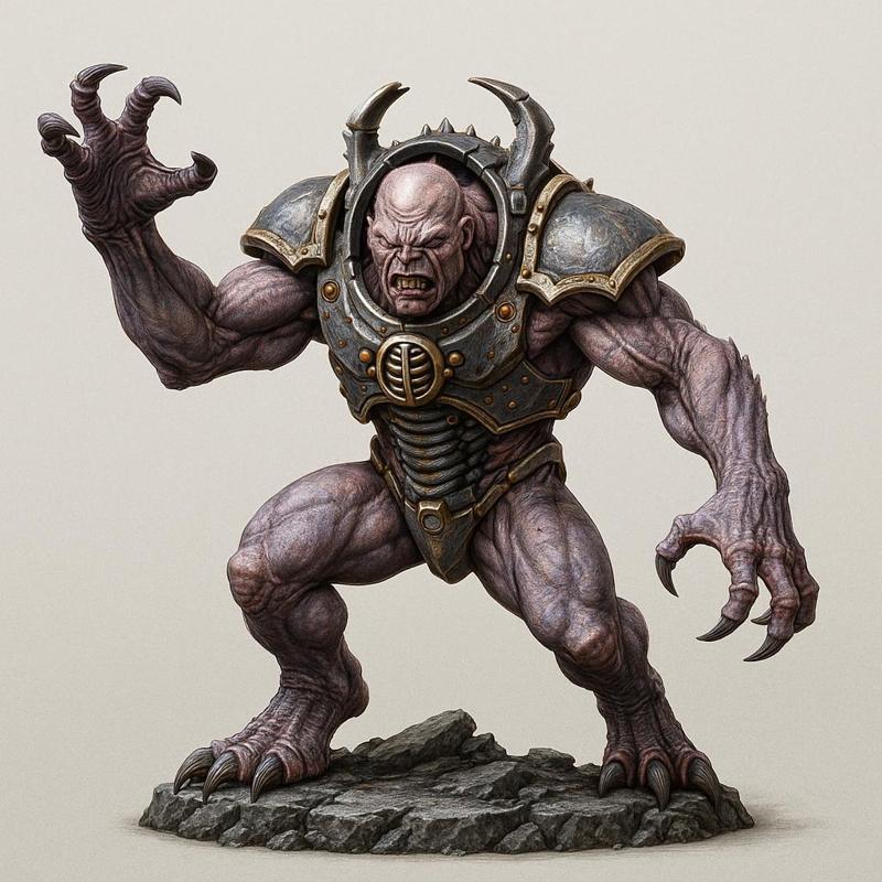 Primarch Patriarch – Genestealer Cults Patriarch War-Hammer Miniature Boss (28 mm Scale, ~95 mm Figure)