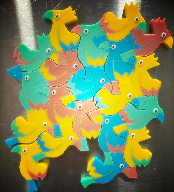 Tessellated Tropical Birds