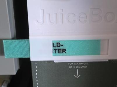 Label for Juicebox Stacker