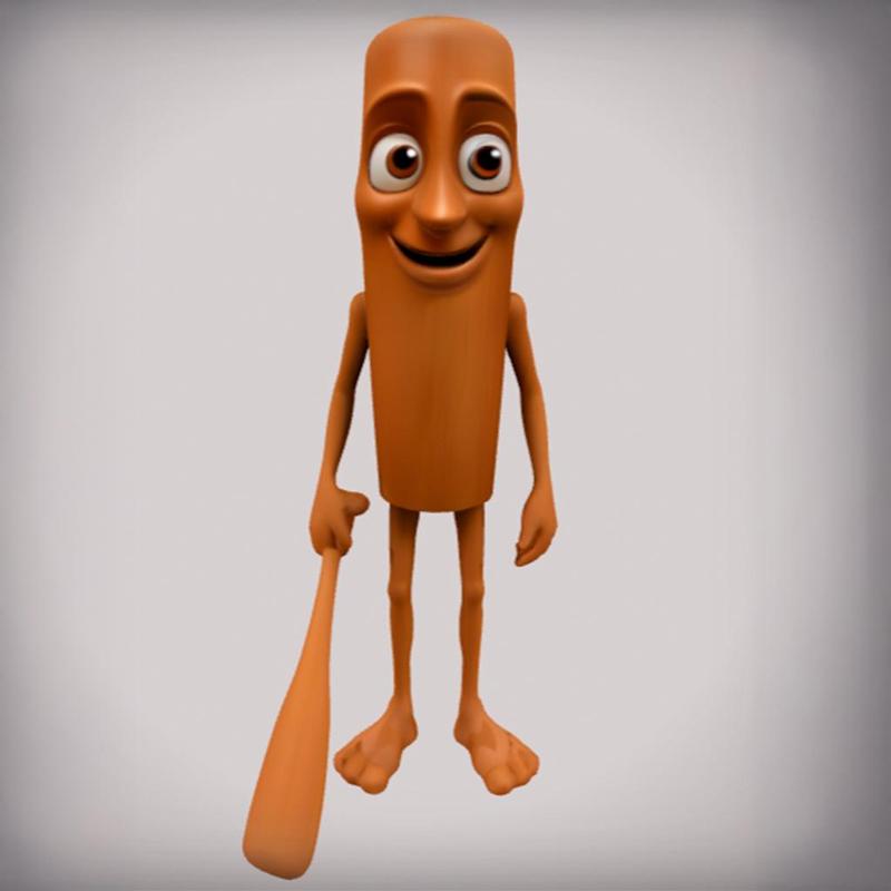 Tung Tung Sahur Meme Figurine - Printable STL + OBJ & Textures Included