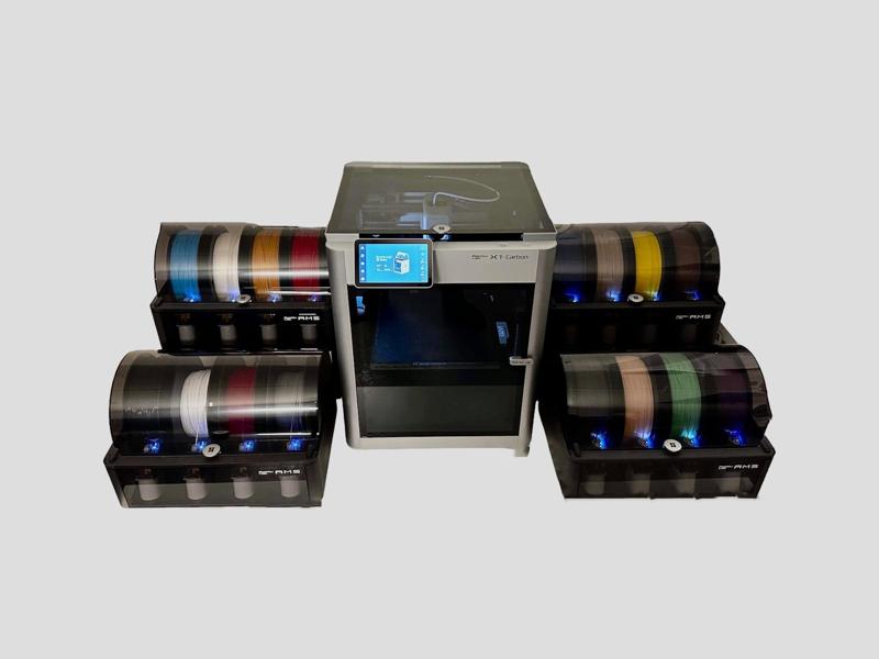 Bambu AMS Stand for Placing raised 2nd Unit behind