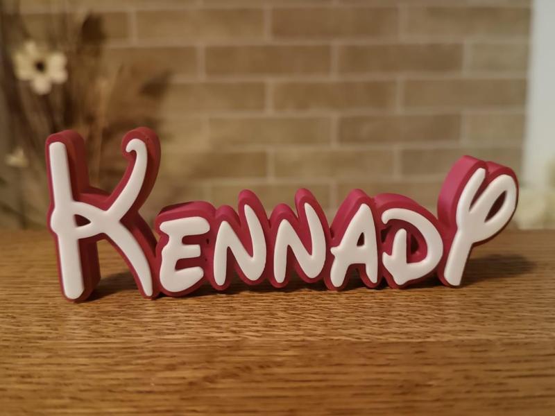 Kennady Disney Name Sign Decorated Room Birthday