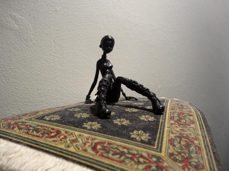 Sitting Cartoon Girl