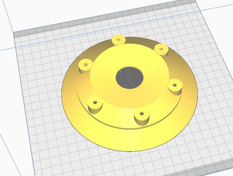 Rim Center Cap – STL File for 3D Printing (Ø153 mm)