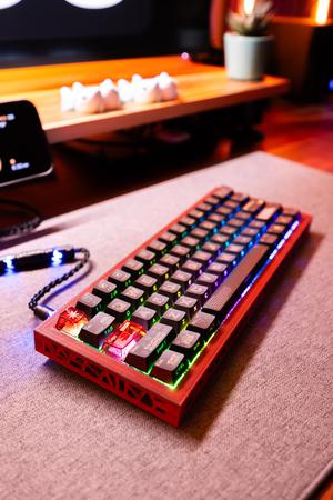 Gateron GT60/Wooting 60HE Mechanical Keyboard Case – Voronoi Edition