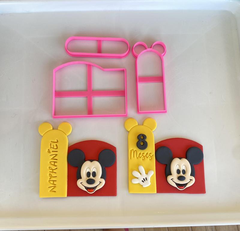 moldura mickey 3 partes stl