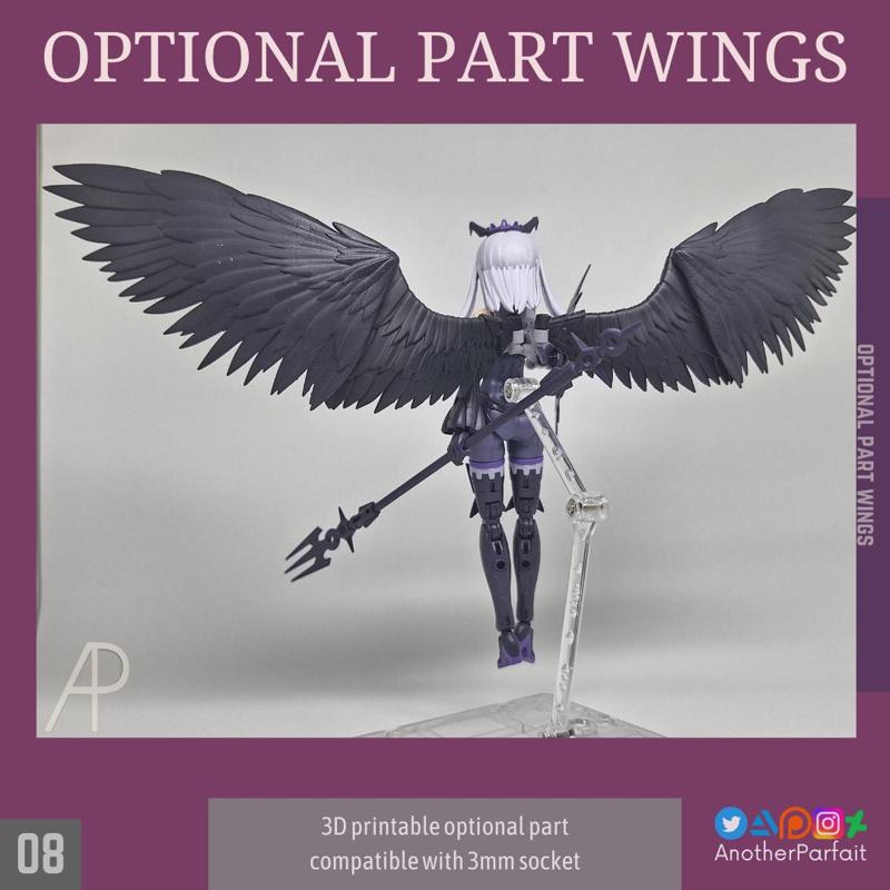 WINGS OPTIONAL PART FOR GUNDAM 30MM 30MS FRAME ARMS ETC