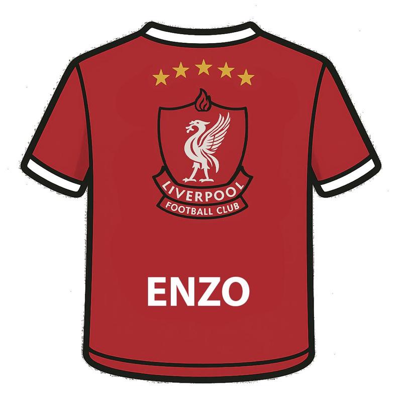Customizable Football Frame Liverpool Team Shirt Customizable Football Frame