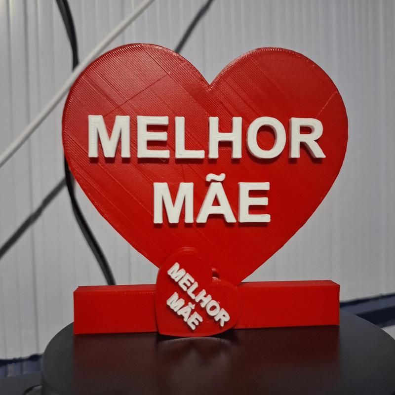 PLACA + CHAVEIRO MELHOR MÃE