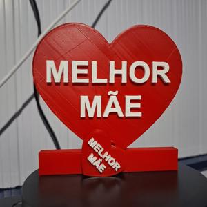 PLACA + CHAVEIRO MELHOR MÃE