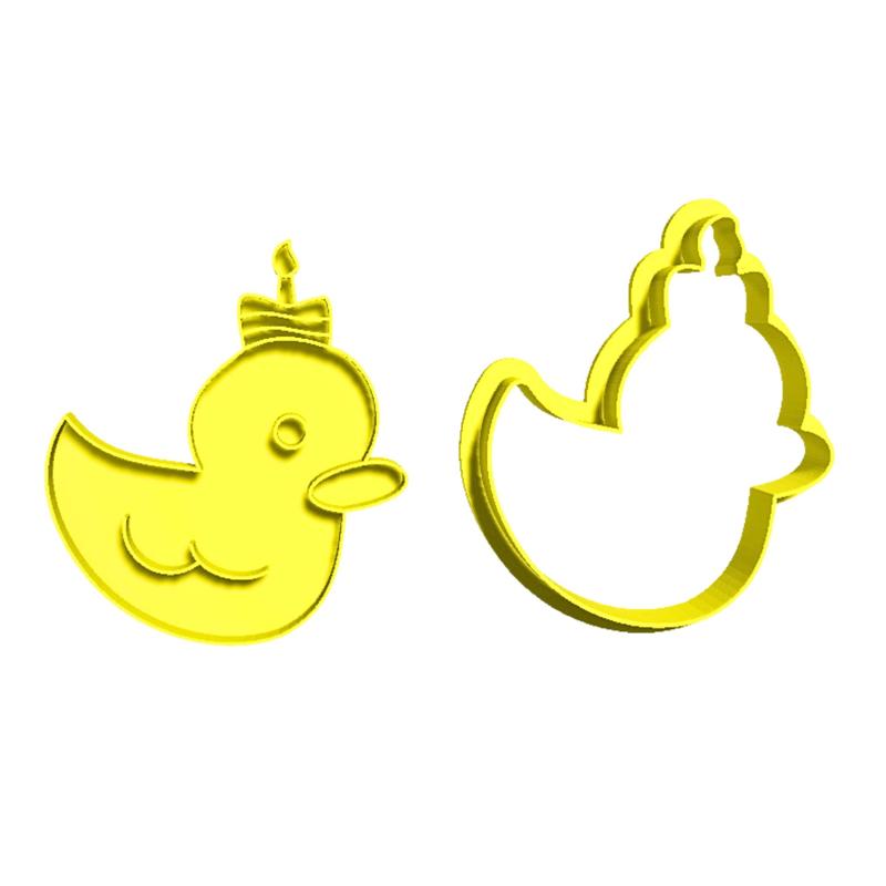 Duckie birthday cake Kawaii cute Duckies cookie cutter/ cookie cookie stamp
