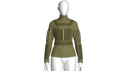 Girls Fashion Jacket | Marvelous / Clo3d / obj / fbx