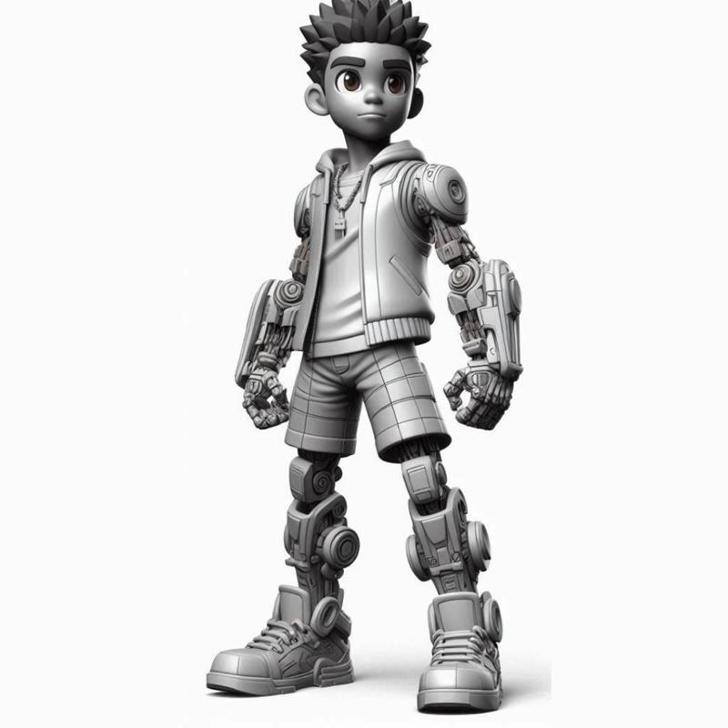 Urban Vibes - Anime Boy Robo Warrior 02 - at toy Magic Makes