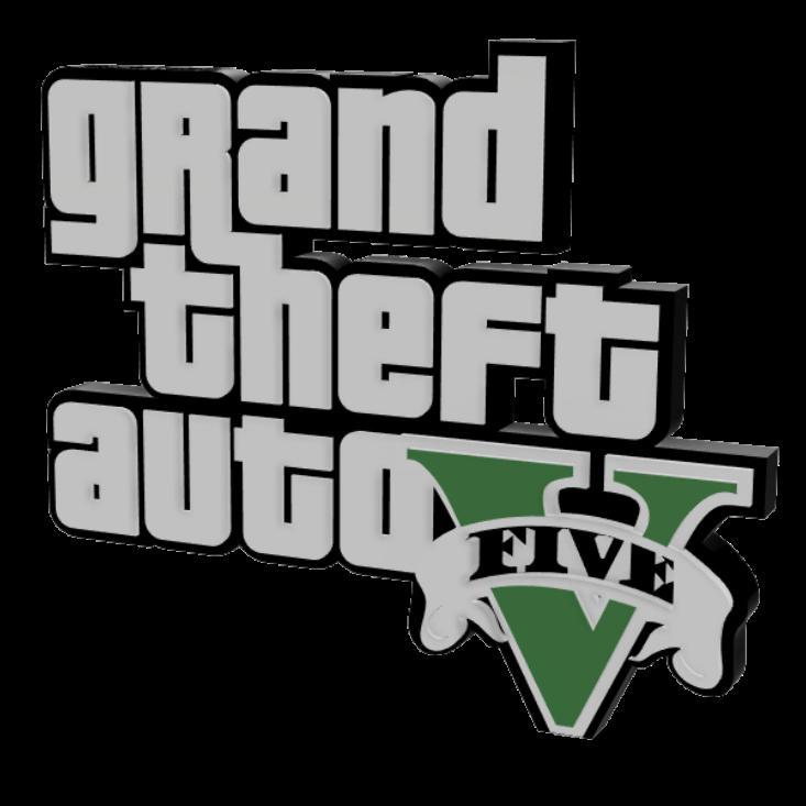 3D MULTICOLOR LOGO/SIGN - GTA V