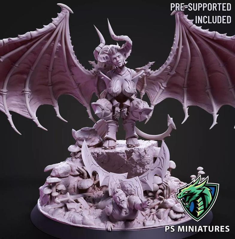 Drow Greater Demonic Valkyrie - Includes Pinup Variant