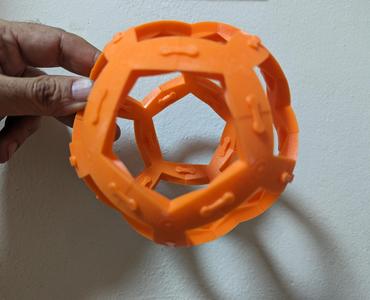 3D Puzzle Symmetric Pentagon Ball 