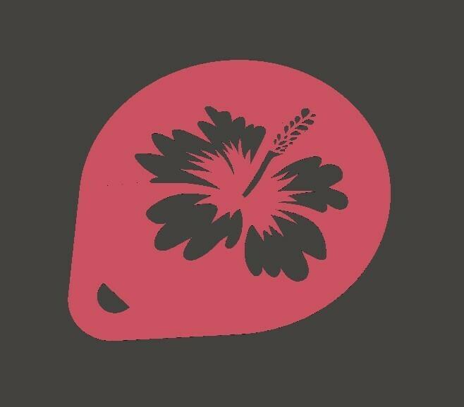 3 Flowers Cappuccino Stencils