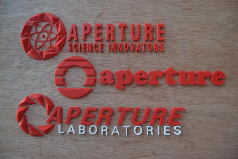 Aperture science logos stecils