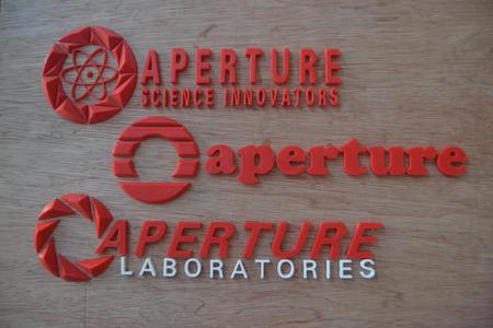 Aperture science logos stecils