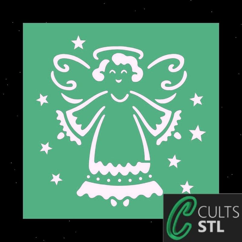Stencil Anjo 8 - 10x10