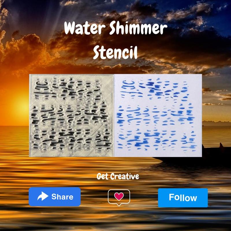 Water Shimmer Stencil