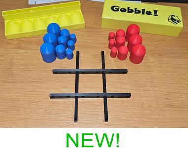 Gobble Gobblers Tic Tac Toe or Three in a Row 