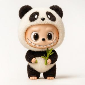 Panda Bear Labubu Pop Mart Pop Mart Kasing Lung toy