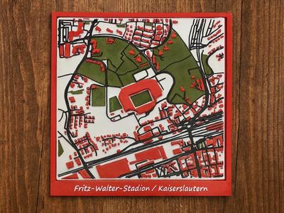 Fritz-Walter-Stadion Kaiserslautern 3D Miniature