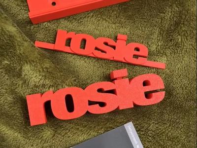 rosie title ornament (pop-up store edition)