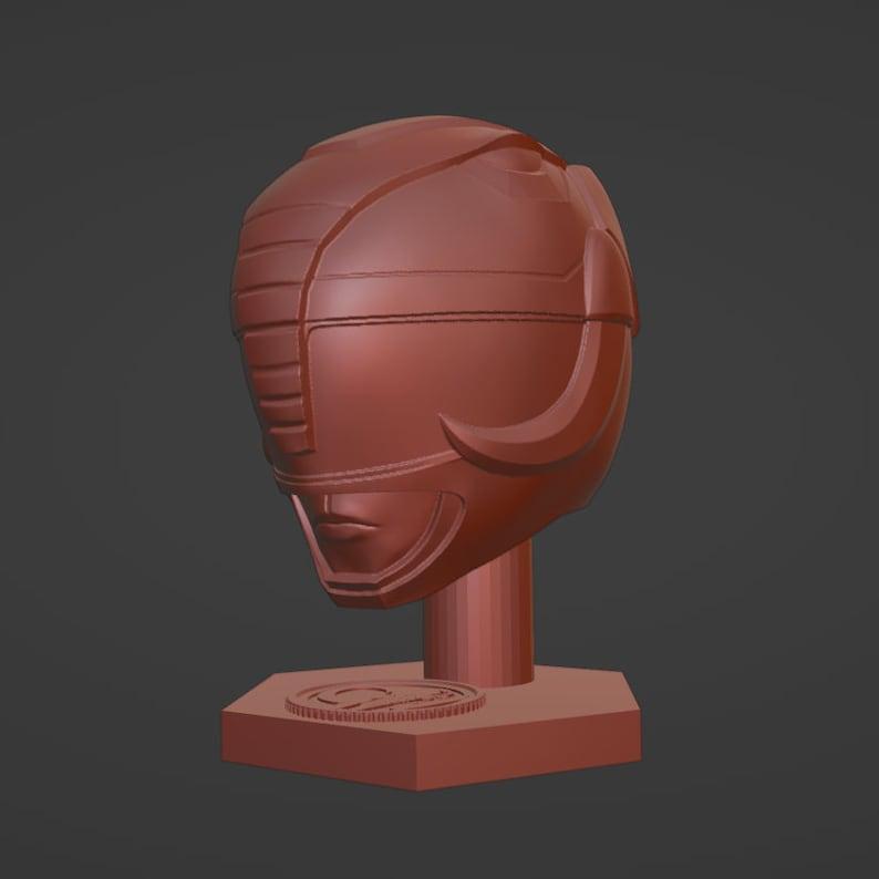 Art Toy Helmet Black Zyuranger/Black Ranger Helmet Custom 3D Printing File