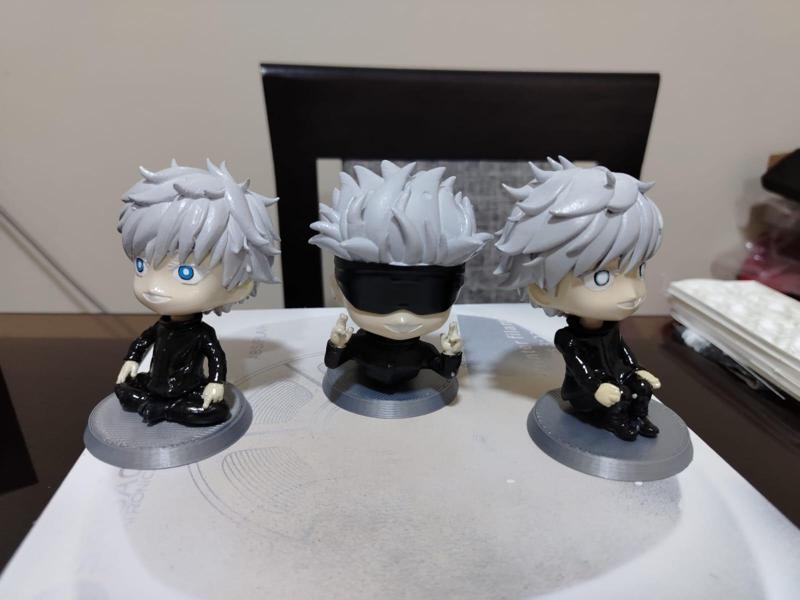 SATORU GOJO CHIBI 1,2 and 3 FAN ART 3D STL