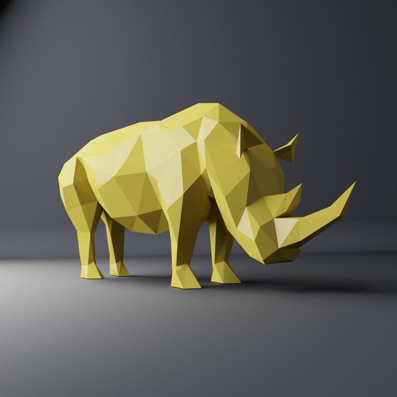 Rhinoceros sculpture