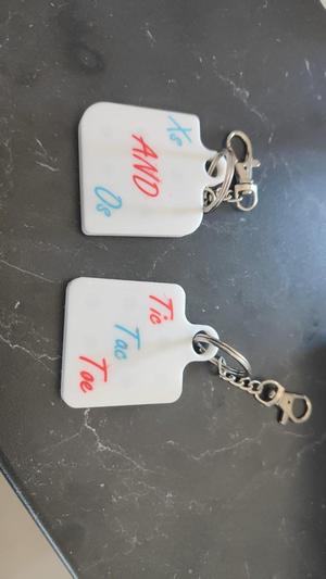Tic Tac Toe keychain